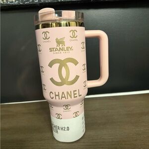 Stanley CHANEL Pink Tumbler with Handle 40oz